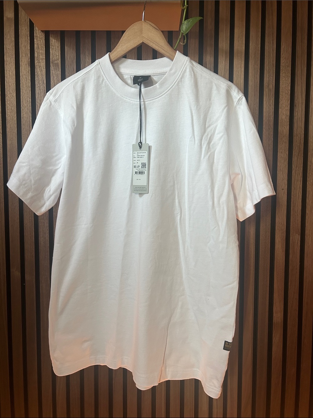 NWT G Star Classic Men's White Crew Neck T-Shirt